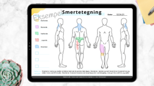 Smertetegning - Udfyldt
